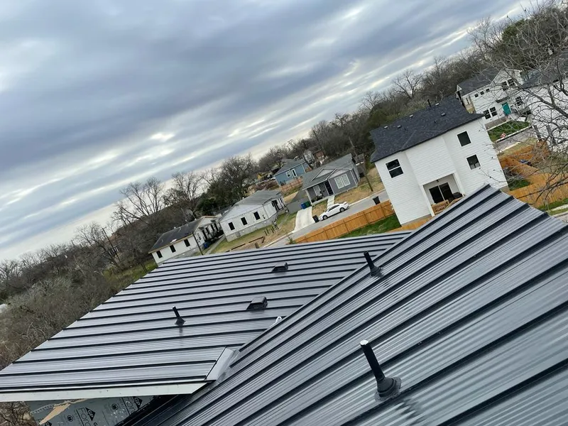 Standing seam metal roof panels with vents for Skylight Repair in Sweden